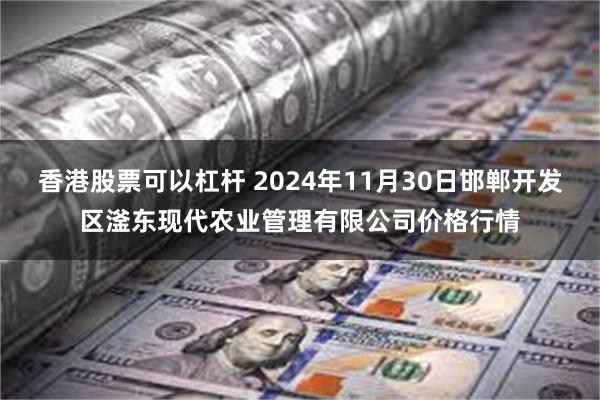 香港股票可以杠杆 2024年11月30日邯郸开发区滏东现代农